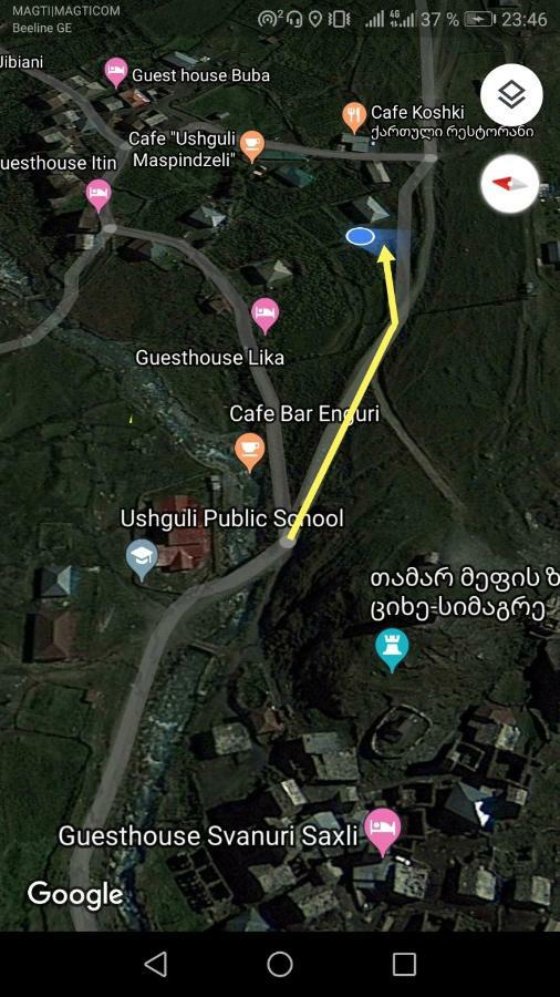 Guesthouse SVANURI SAKHLI Ushguli Eksteriør billede